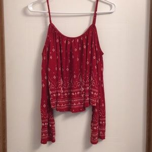 H&M shoulder cut out top